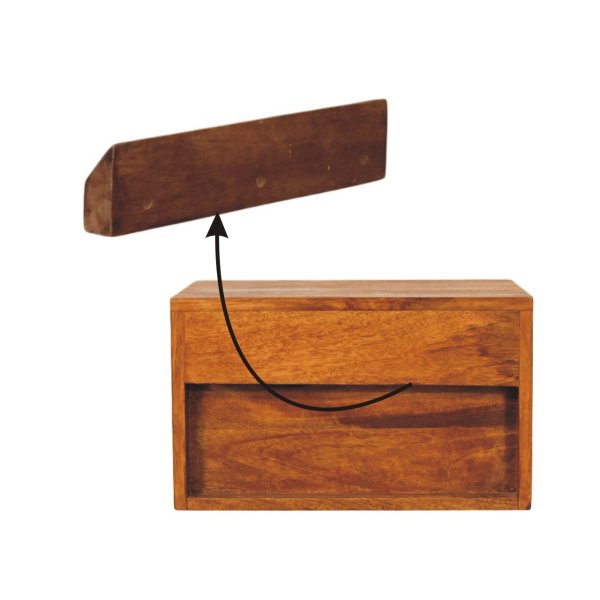 Turned Pillar Wall Nightstand - Image 10