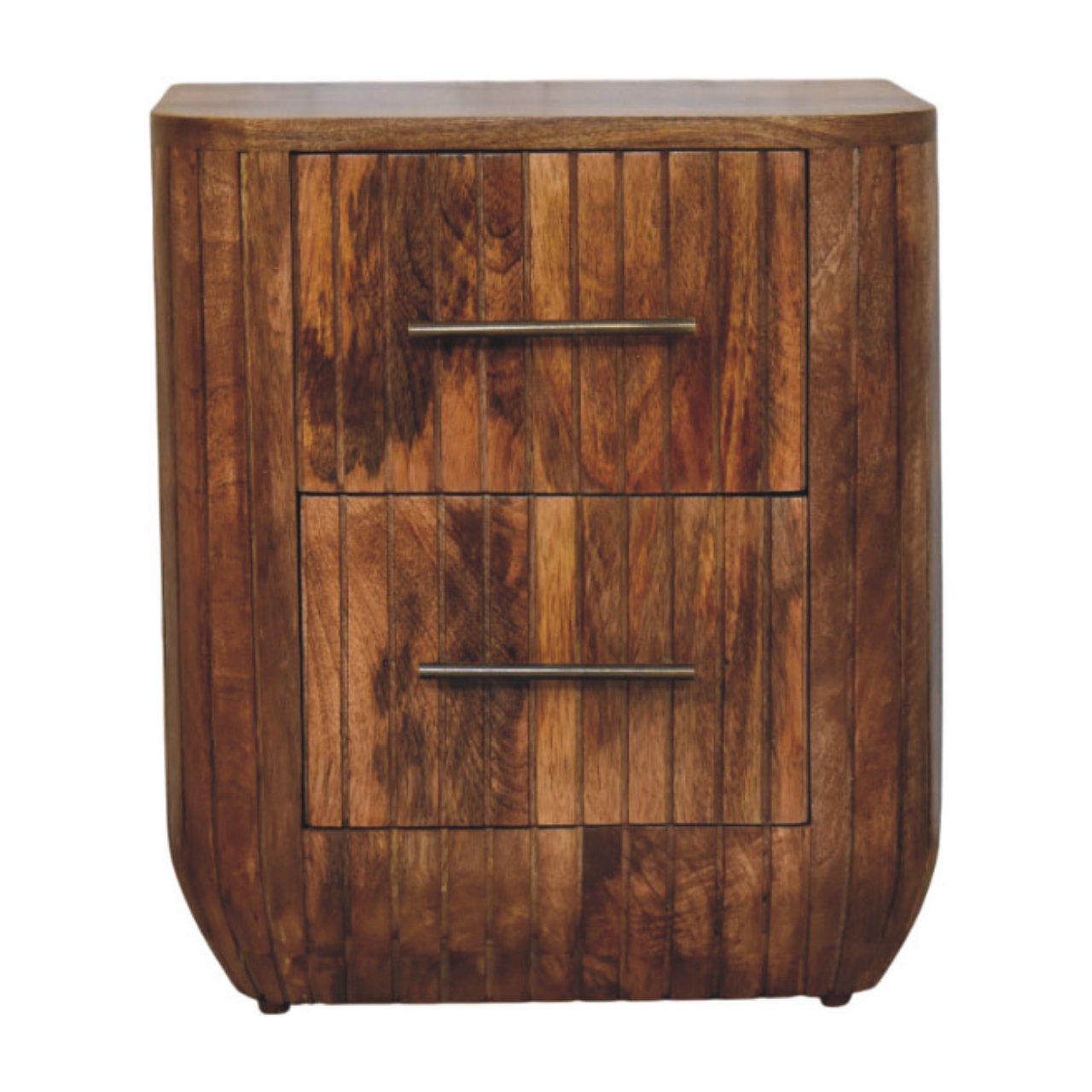 Fluted Bedside with Drawers