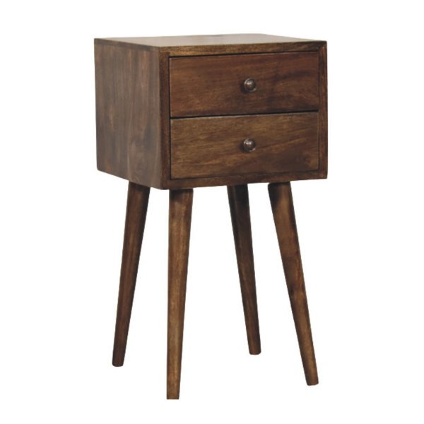 Nordic 2 Drawer Bedside in Classic Grey - Image 3