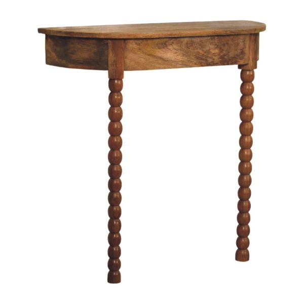 Solid Mango Wood Spindle Radiator Console Table - Image 3