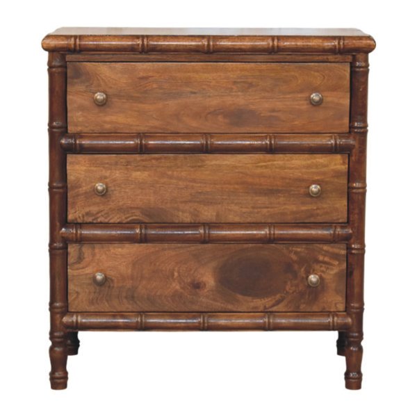 Bamboo 3 Drawer Chest