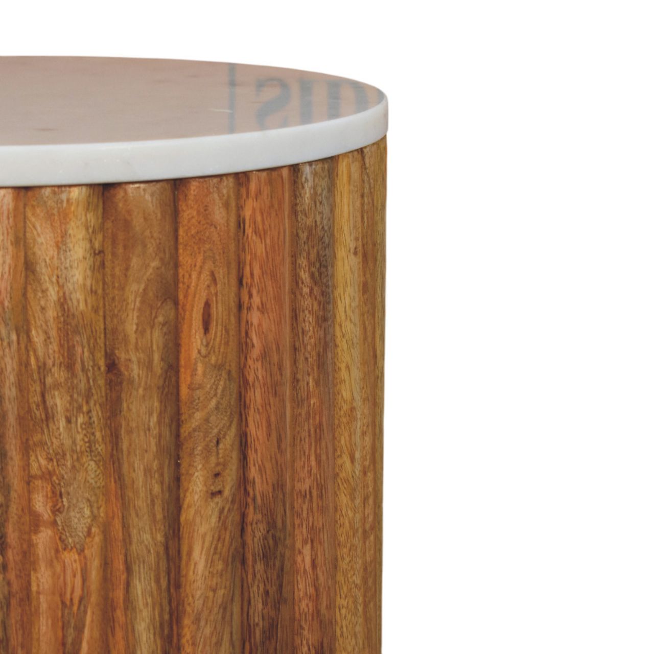 Fluted Marble Side Table - Image 2