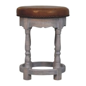 Solid Mango Wood Rustic Charm Stool