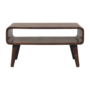 Solid Mango Wood Rounded Edge Coffee Table