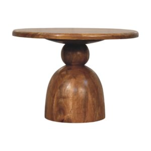 Sculpted Pedestal Coffee Table