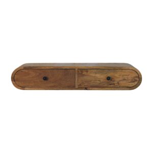 Solid Mango Wood Contour Wall Console