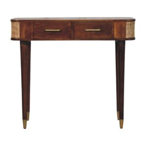 Belmont Cane Edge Console Table