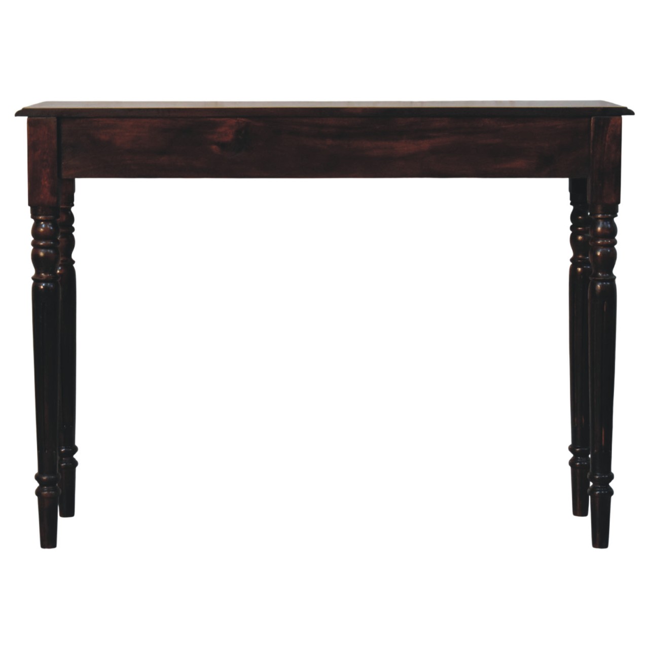 Solid Mango Wood Classic Grey Finished Heritage Spindle Legs Console Table - Image 10