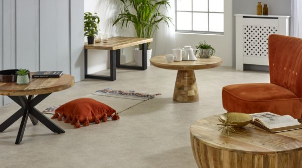 Surrey Solid Wood & Metal Coffee Table - Image 6