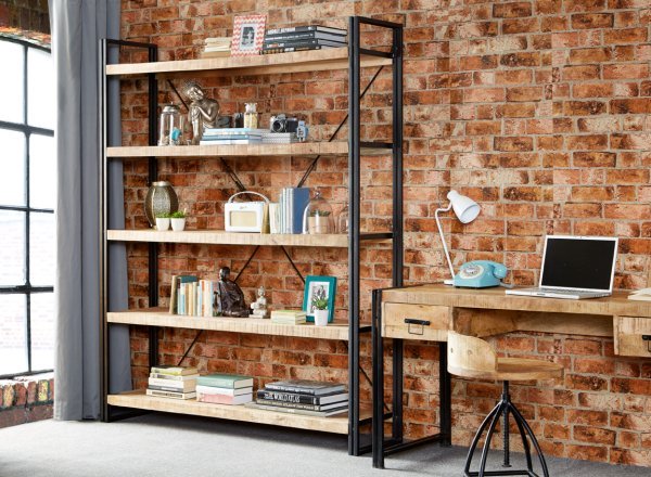 Cosmo Industrial Large Open Bookcase - Image 4
