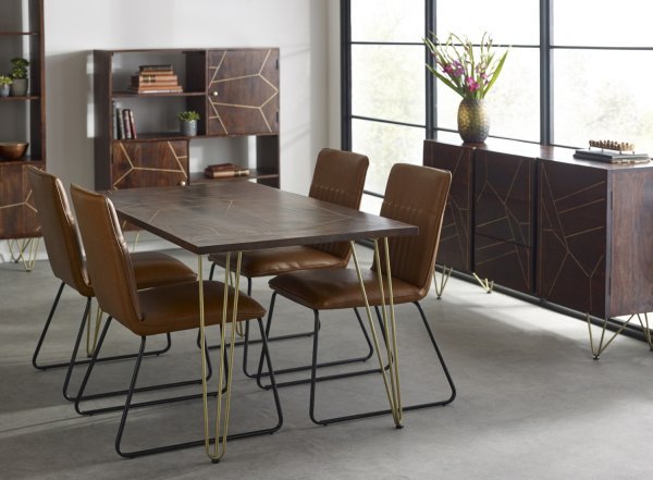 Dark Gold Dining Table - Image 6