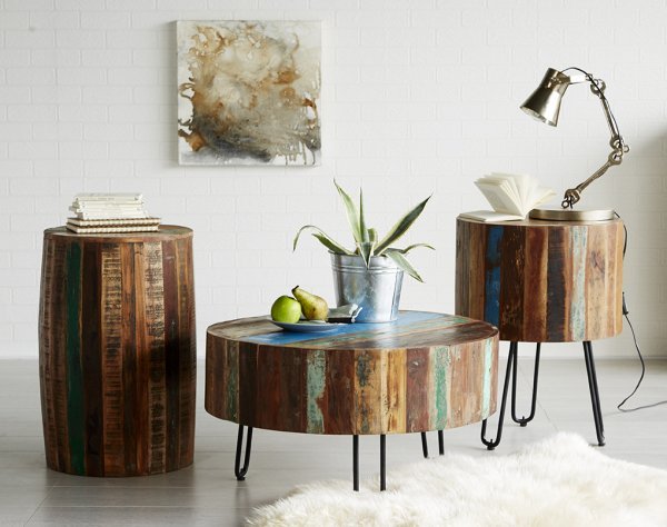 Coastal Drum Side Table - Image 4