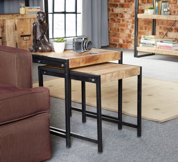 Cosmo Industrial Nest of 2 Tables - Image 5