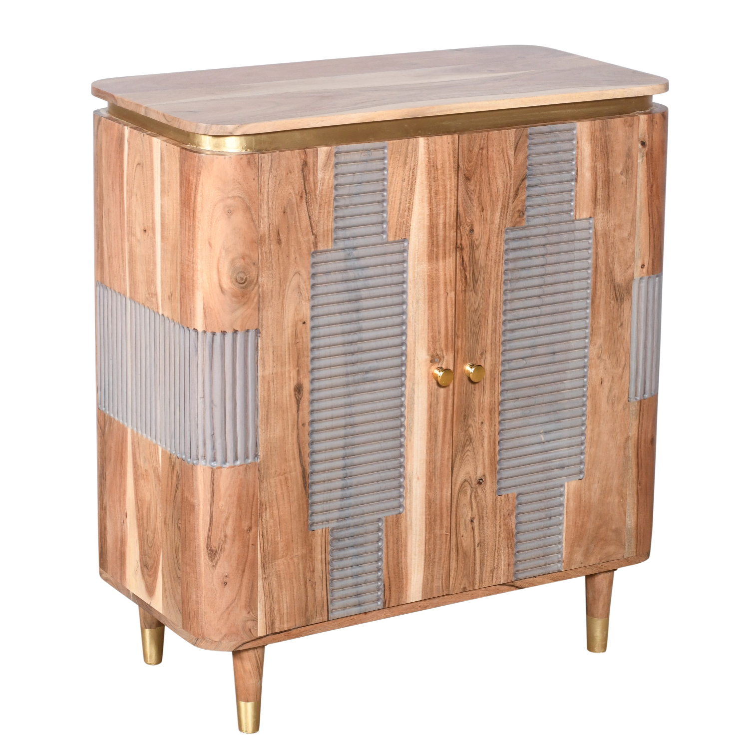 Wilton Acacia Wood 2 Doors Sideboard - Image 3
