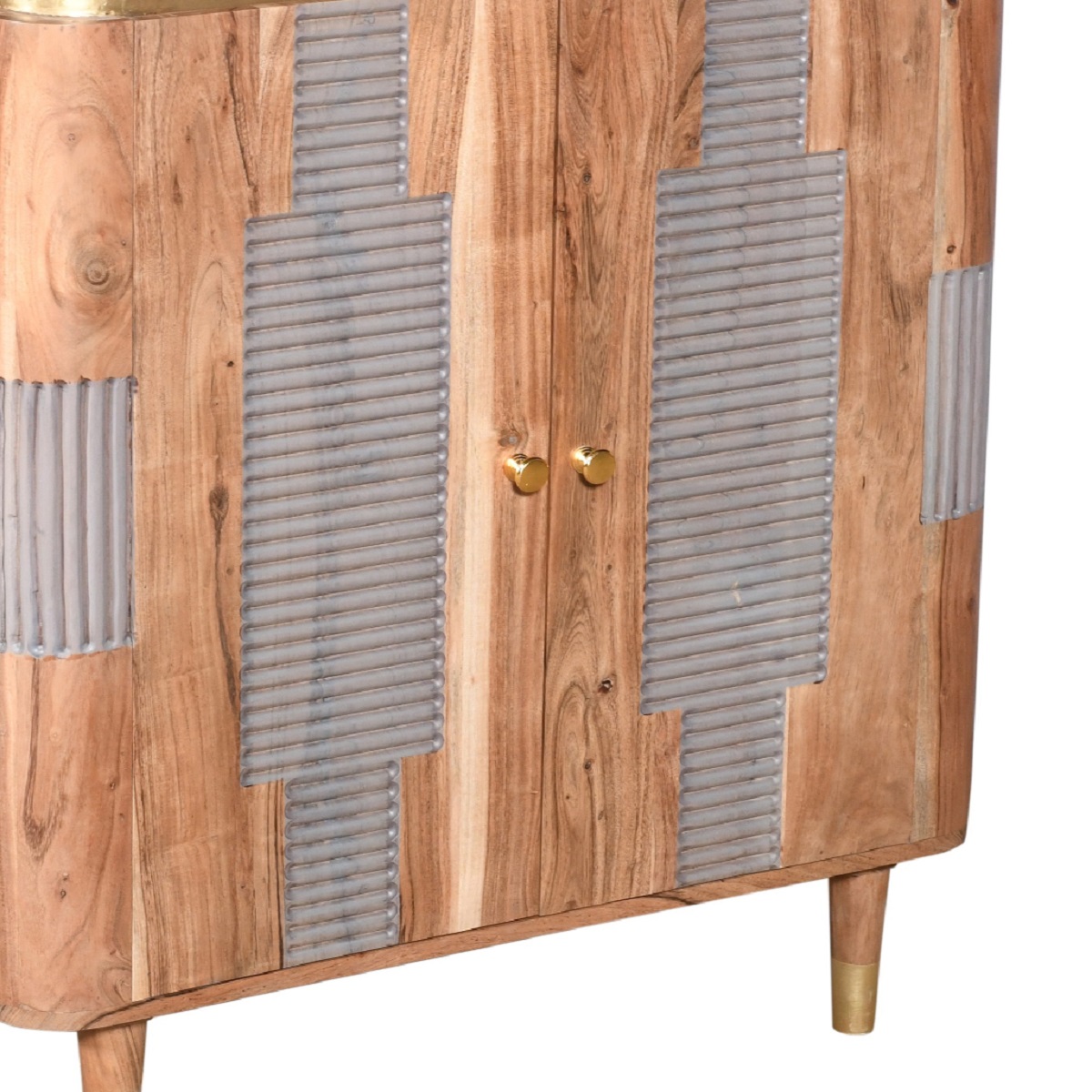 Wilton Acacia Wood 2 Doors Sideboard - Image 4