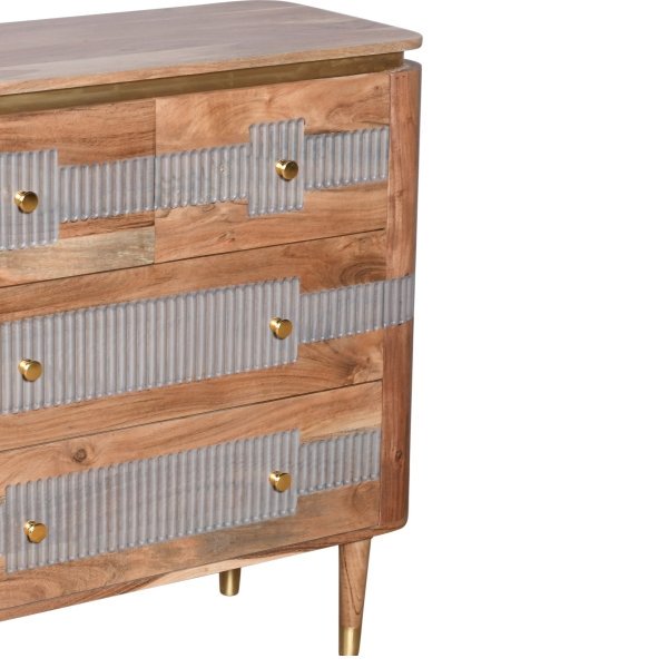 Wilton Acacia Wood 4 Drawers Chest - Image 4