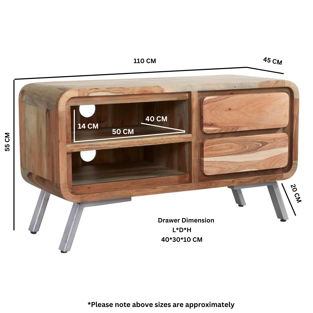 Aspen Medium TV Cabinet - Image 3