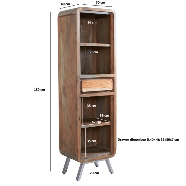 Aspen Narrow Bookcase - Image 3