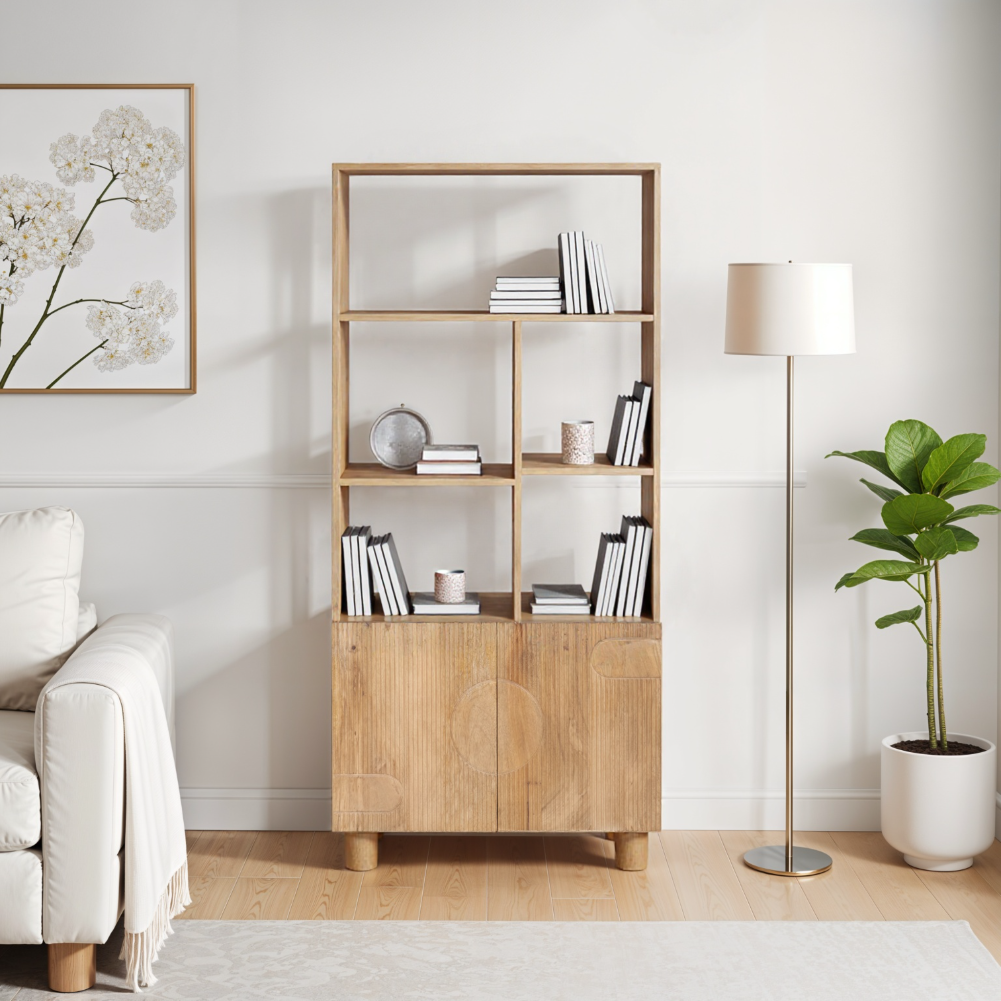 Austin Solid Wood Bookcase - Image 6