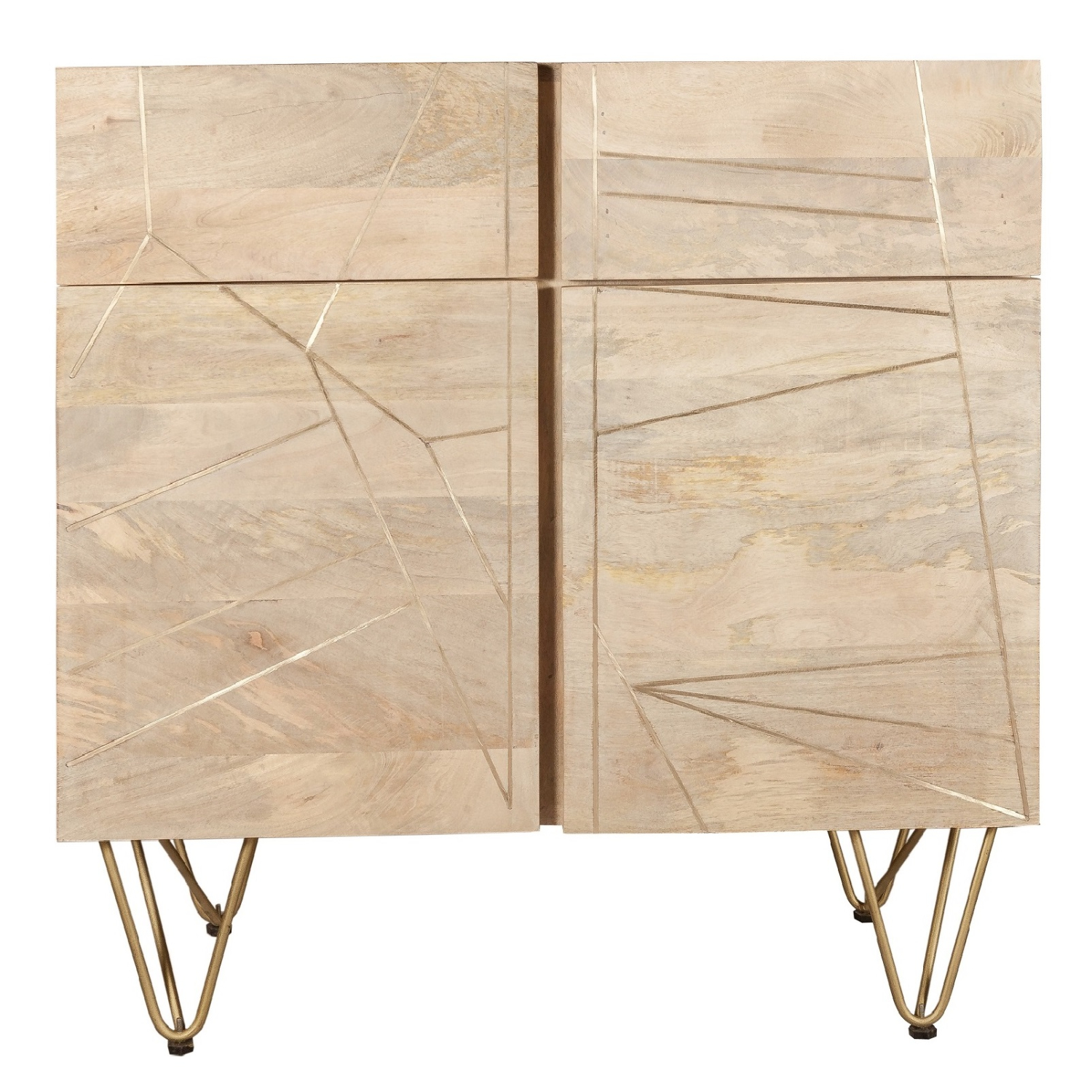 Light Gold 2 Door Medium Sideboard - Image 2