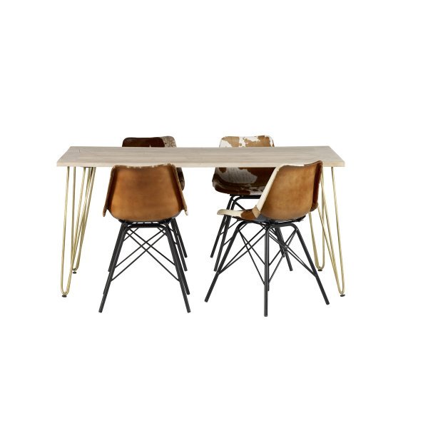 Light Gold Dining Table - Image 3