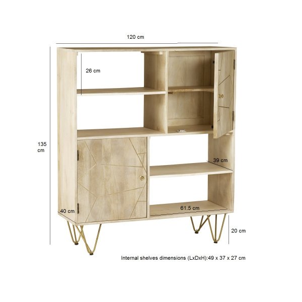 Light Gold Display Cabinet - Image 4