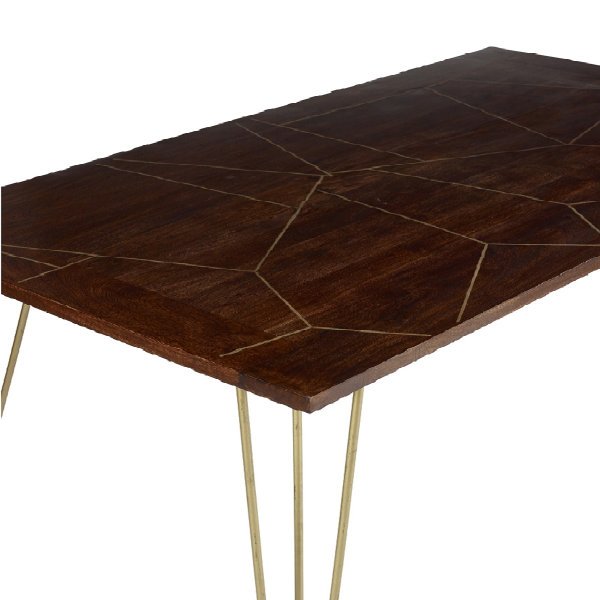 Dark Gold Dining Table - Image 4