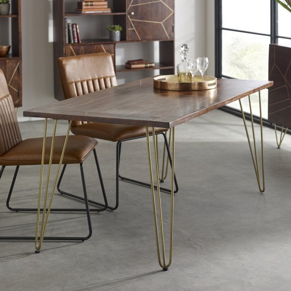 Dark Gold Dining Table - Image 7