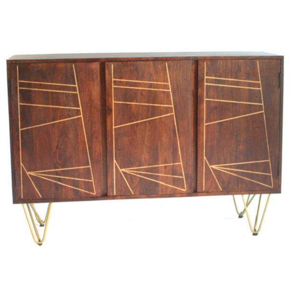 Dark Gold Large Sideboard
