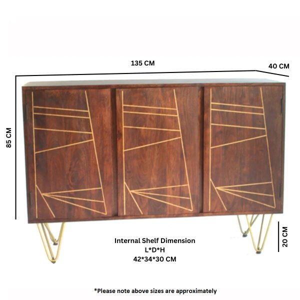 Dark Gold Large Sideboard - Image 3