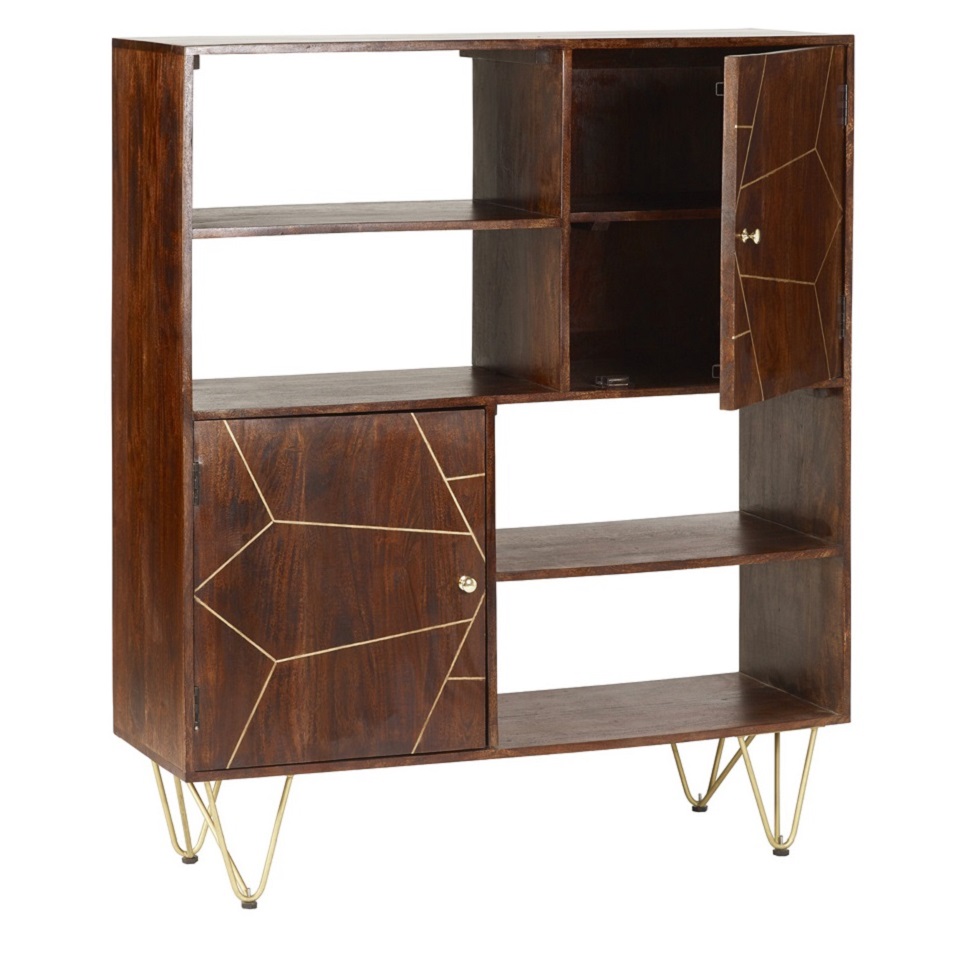 Dark Gold Display Cabinet - Image 3