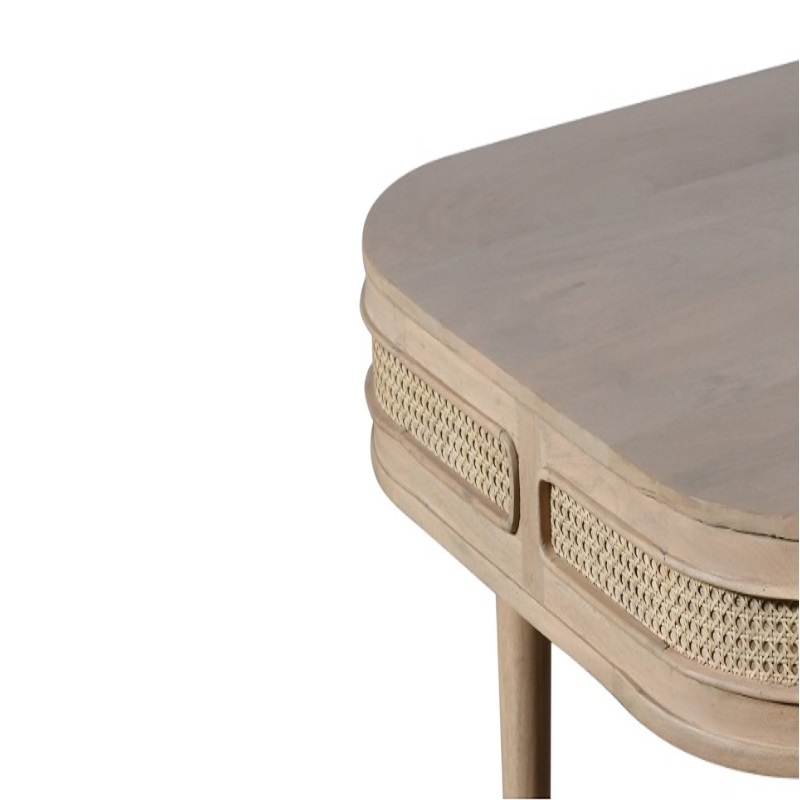 Valencia Cane & Mango Wood Dining Table - Image 3