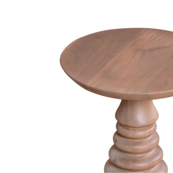 Valencia Cane & Mango Wood Side Table - Image 2