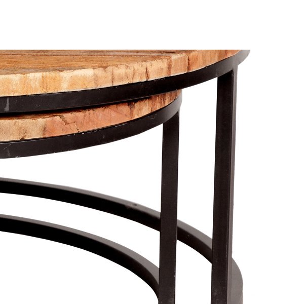 Railway Sleeper Coffee Tables - Set of 2 - Image 3