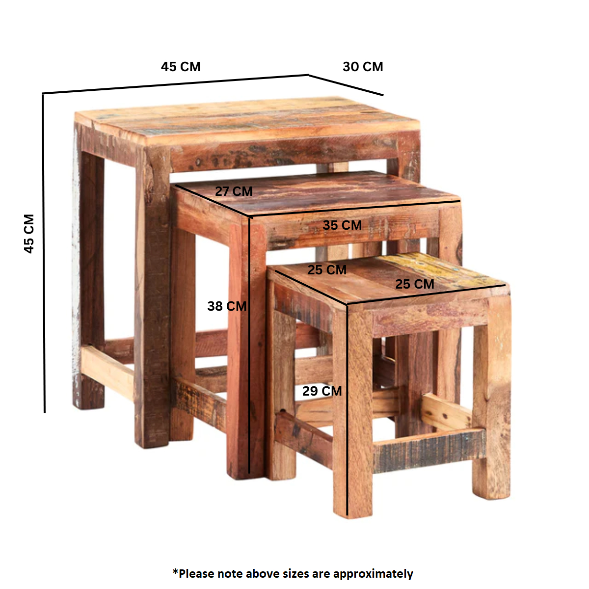 Coastal Nest of 3 Tables - Image 3