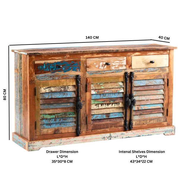 Coastal Large Sideboard - Image 4
