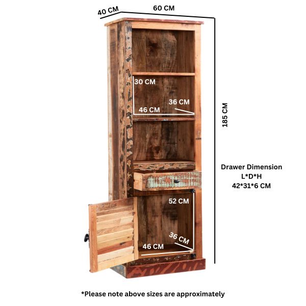Coastal Narrow Bookcase - Image 4