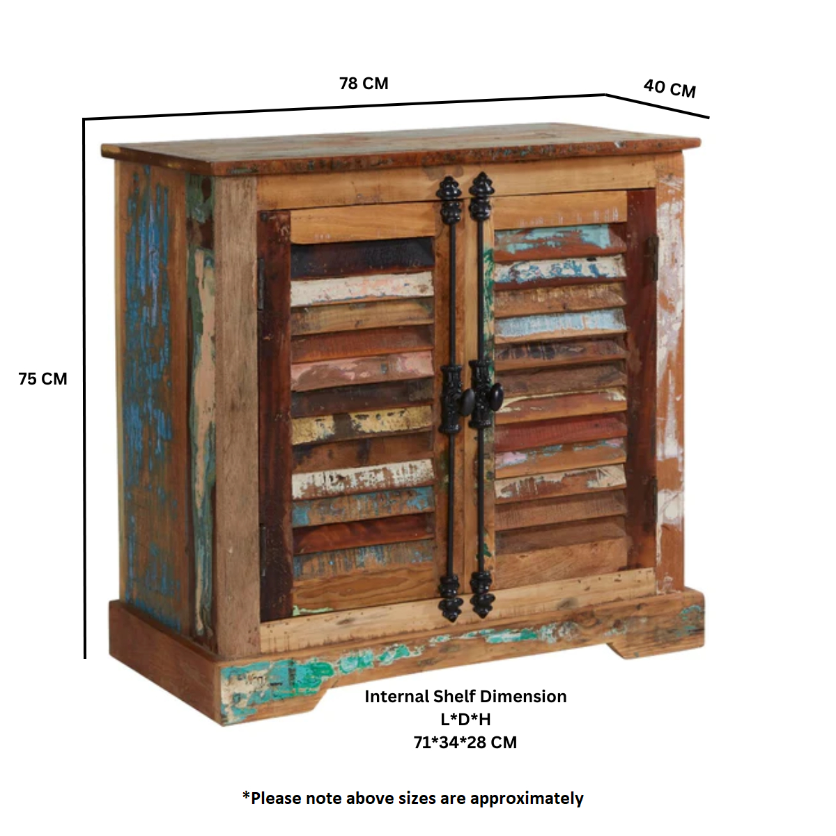 Coastal 2 Door Sideboard - Image 3