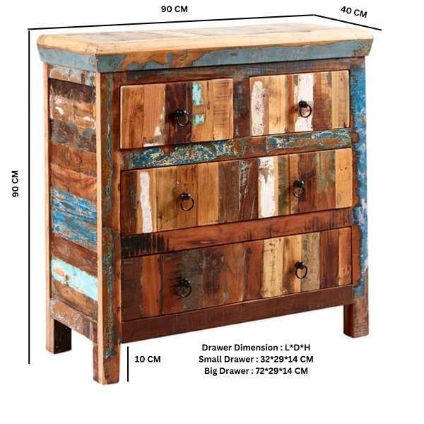 Coastal 4 Drawer Chest - Image 3