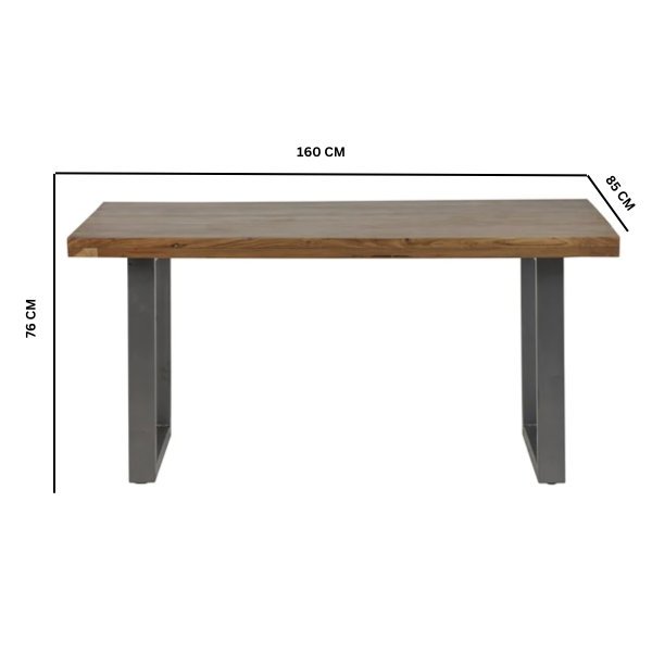 Metropolis Industrial Dining Table - Image 4