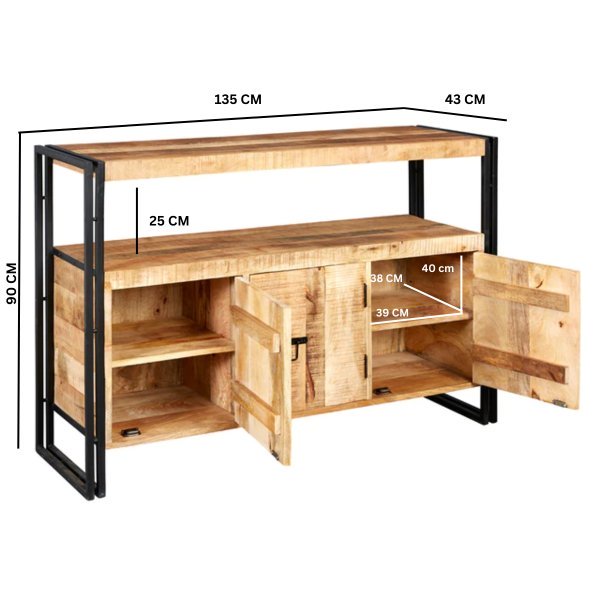 Cosmo Industrial Sideboard - Image 4