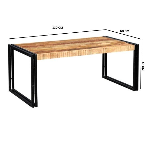Cosmo Industrial Large Coffee Table - Image 3