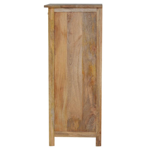 Solid Mango Wood Oak Finished 4 Drawer Kitchen Cabinet - Image 8