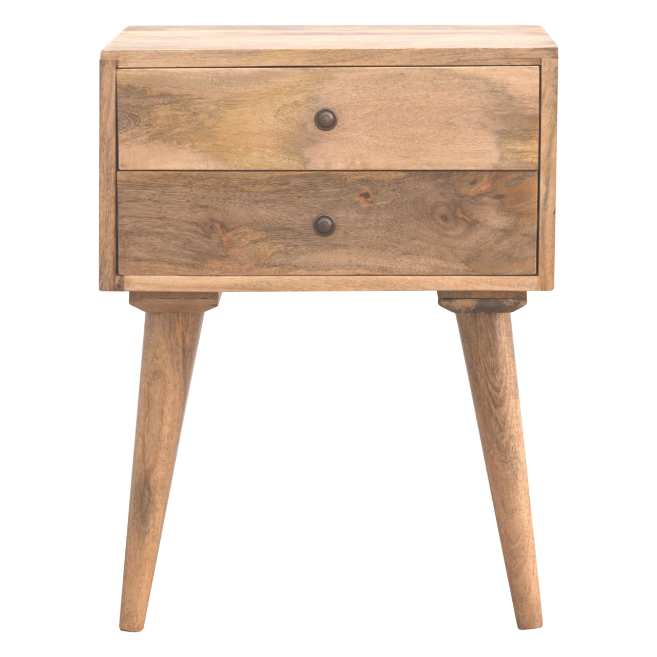 Solid Mango Wood Modern Solid Wood Bedside