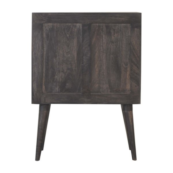 Solid Mango Wood California Walnut 2 Drawer 2 Door Havana Mini Cabinet - Image 9