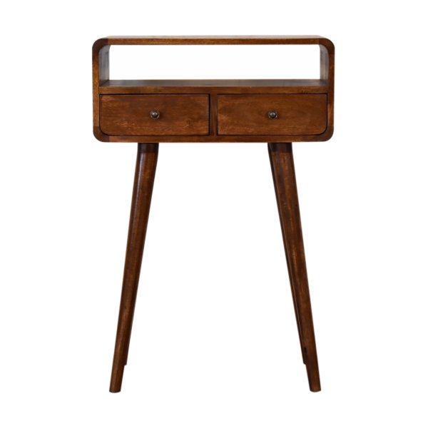 Solid Mango Wood Mini Chestnut Console Table