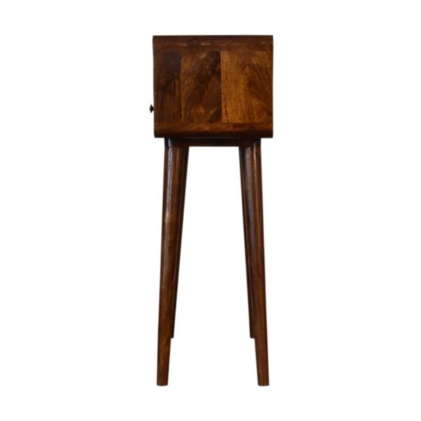 Solid Mango Wood Mini Chestnut Console Table - Image 9