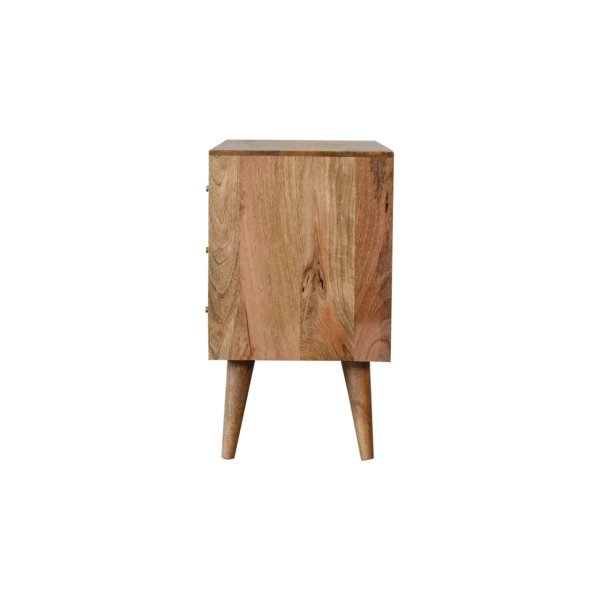 Solid Mango Wood Oak Finished with Rattan Larissa Sideboard - Image 8