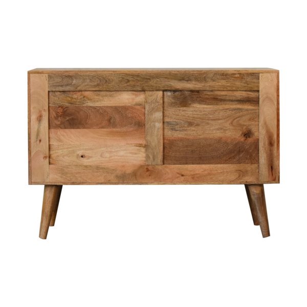 Solid Mango Wood Oak Finished with Rattan Larissa Sideboard - Image 9