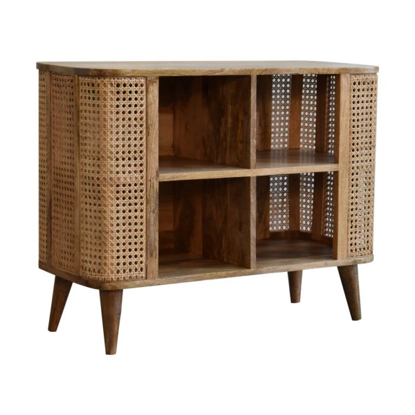 Solid Mango Wood Larissa Open Double Cabinet - Image 3